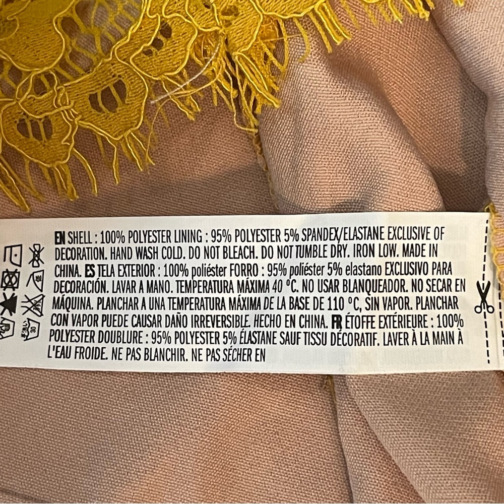 Endless Rose Mustard Lace Tie-Shoulder Mini Dress - Picture 10 of 14